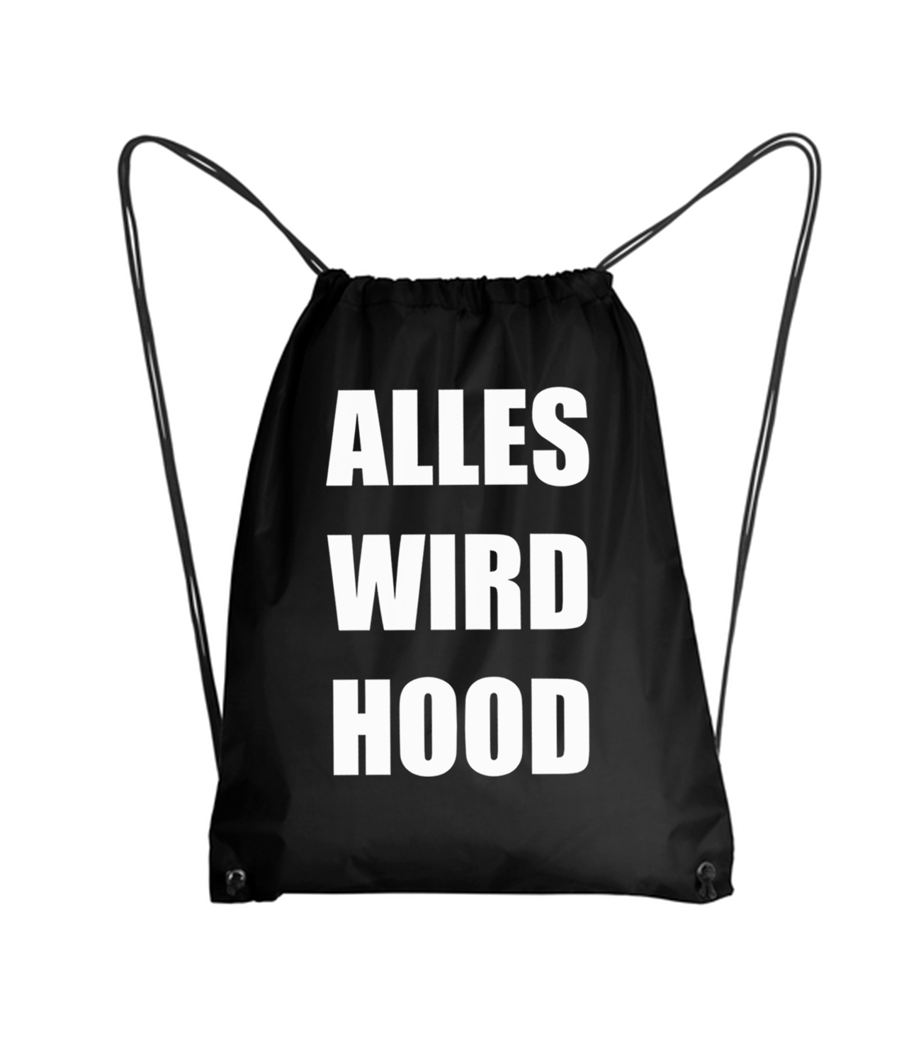 Bild von ALLES WIRD HOOD - BEUTEL (schwarz)